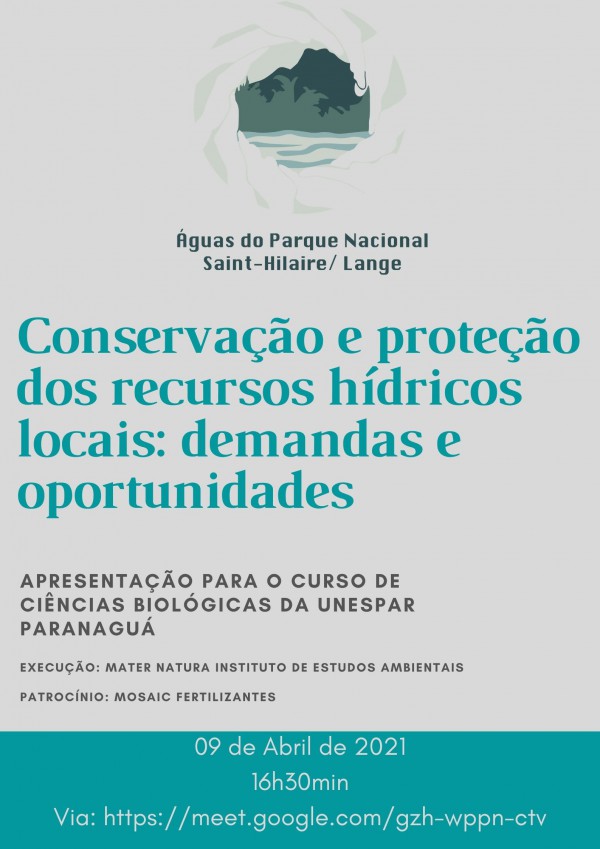 Projeto do Mater Natura promove discussão sobre Gestão dos Recursos Hídricos e importância das Unidades de Conservação no Litoral do Paraná