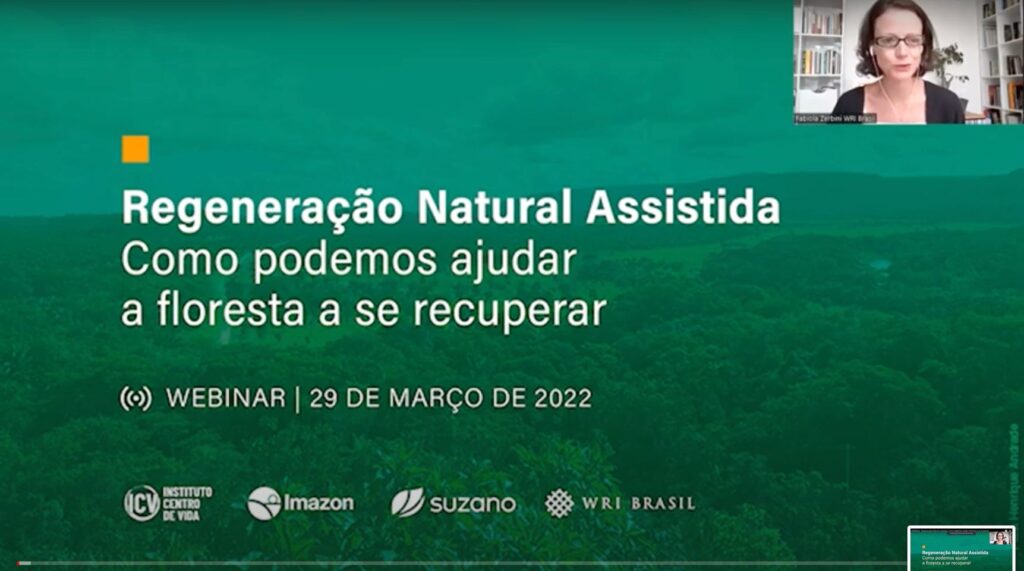 No dia 29 de março, o Mater Natura recebeu um reconhecimento internacional em um webinar realizado pelas instituições WRI Brasil (link https://www.facebook.com/wribrasil/) , Instituto Centro de Vida – ICV (link https://www.facebook.com/InstitutoCentrodeVida/), Imazon (link https://www.facebook.com/imazonoficial) e a empresa Suzano (link https://www.facebook.com/suzanoempresa/), que apresentaram uma publicação contendo a seleção de 24 casos de sucesso com a aplicação da Regeneração Natural Assistida (RNA) – sendo 15 casos no Brasil e 9 em outros países.