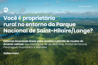 Propriedades no entorno do Parque Nacional de Saint-Hilaire/Lange poderão receber plantio de mudas gratuitamente
